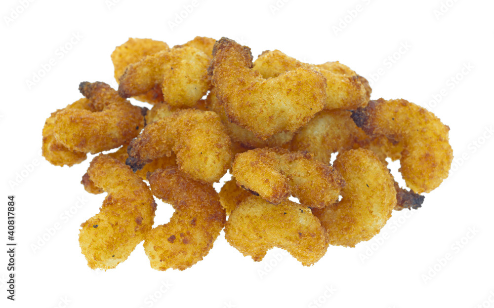 Cooked popcorn shrimp Cooked popcorn shrimp