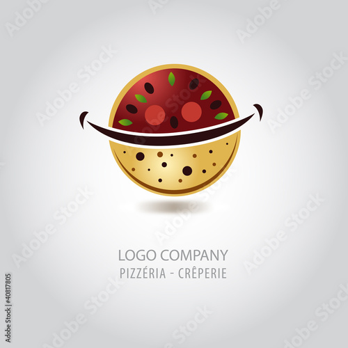 logo pizzeria, log crêperie
