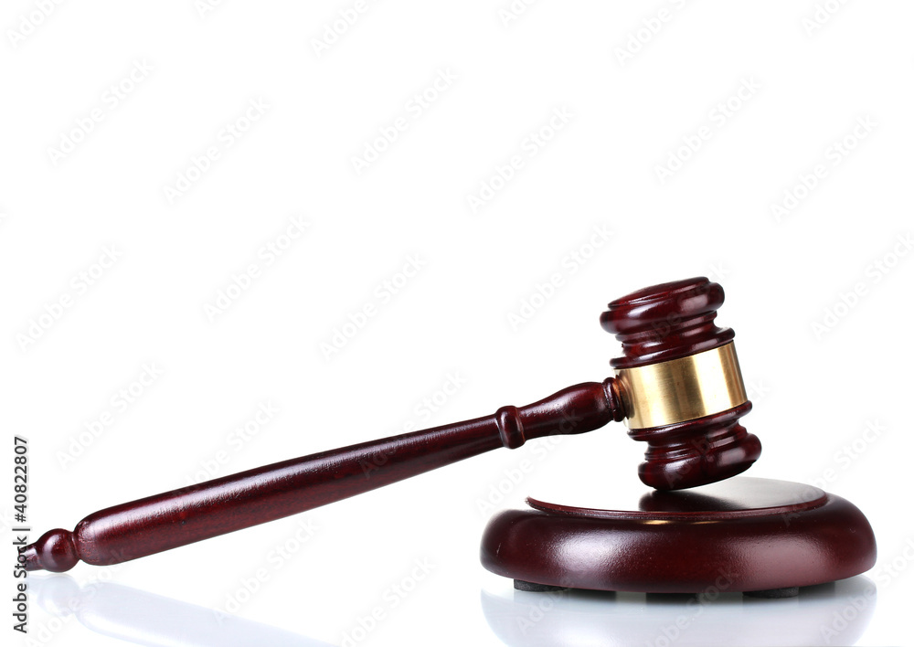 wooden gavel isolated on white wooden gavel isolated on white