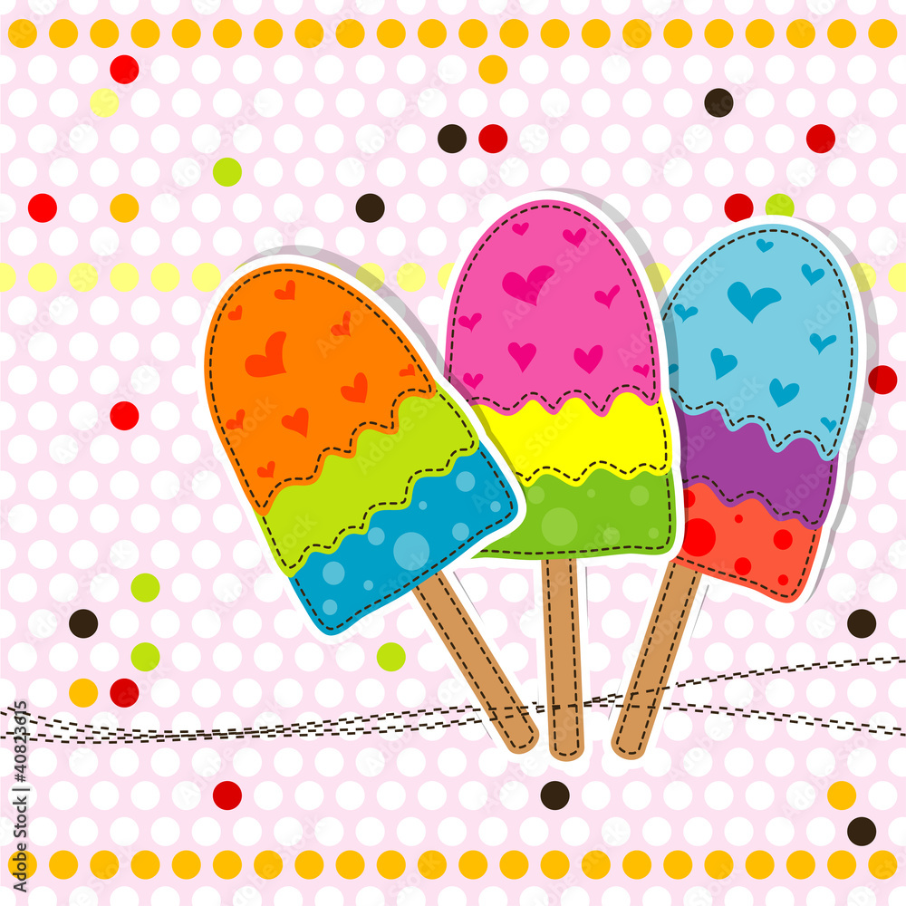 Template greeting card, vector