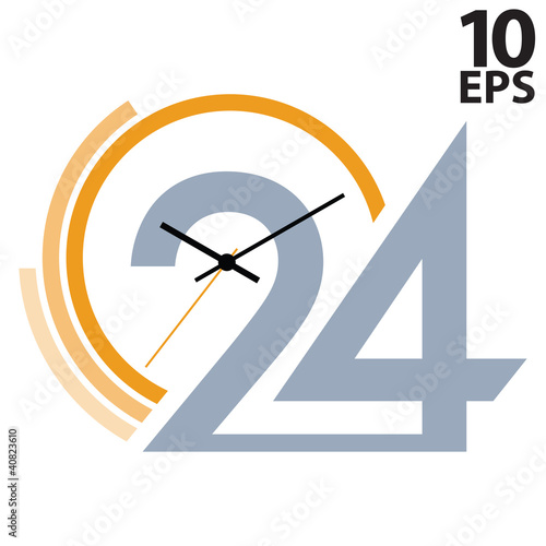 Clock face. Vector illustration