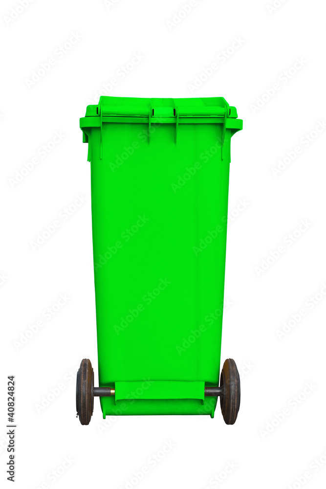 Large green garbage bin Large green garbage bin