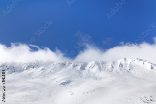 Beautiful panorama of snowy peaks © maxoidos