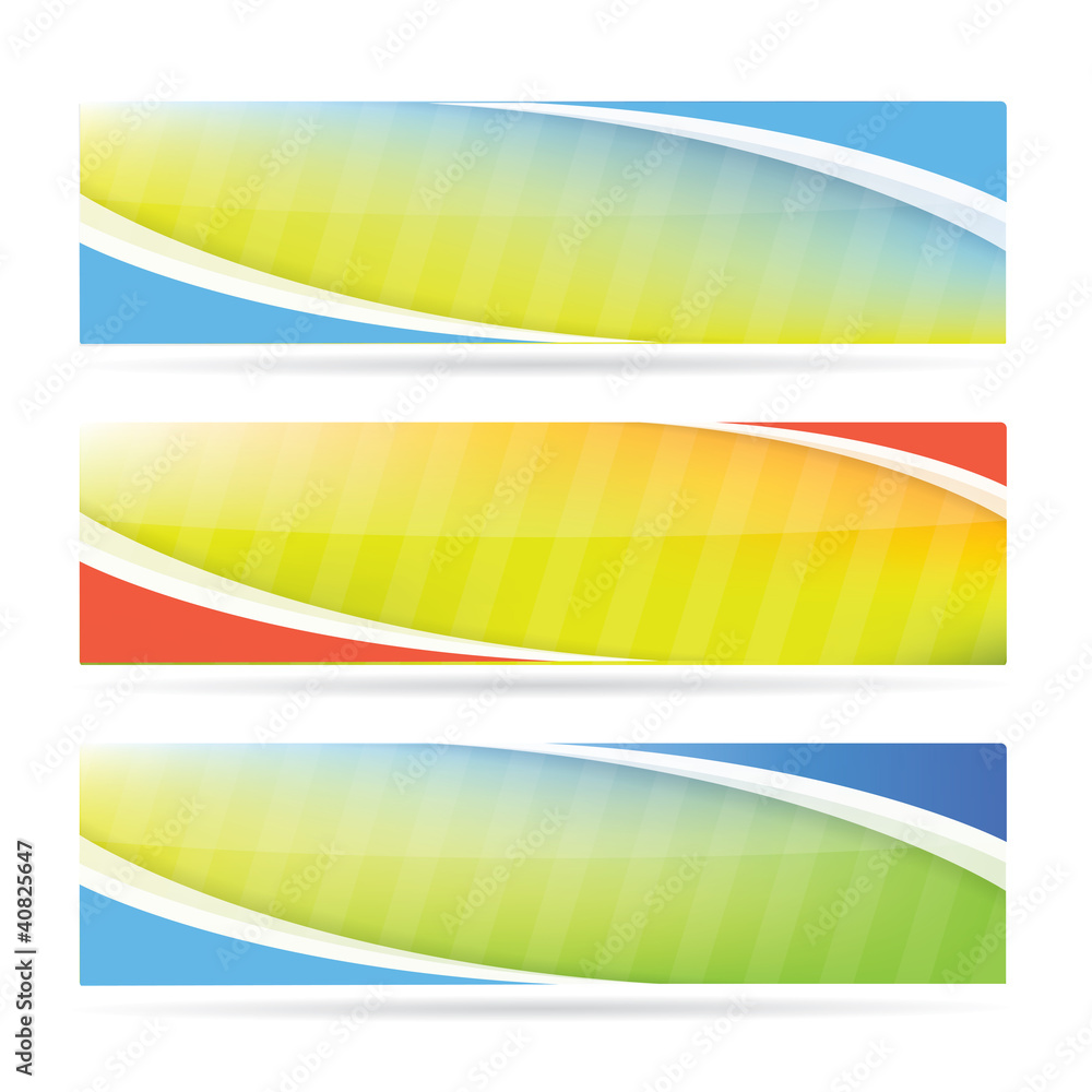 Obraz premium Spring banner set