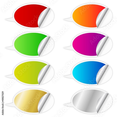 Set of speech bubbles