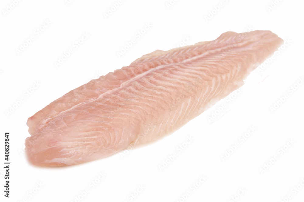 Fillet of Fish Pangasius. Isolated on white background. Fillet of Fish Pangasius. Isolated on white background.
