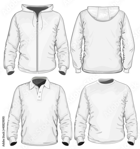 Men's polo-shirt, t-shirt and sweatshirt
