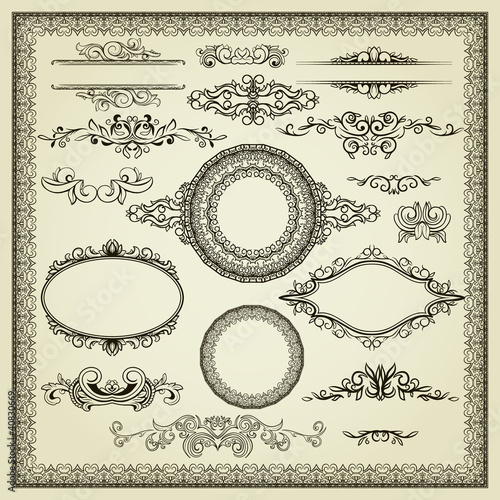Set of design elements