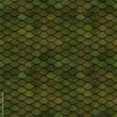 Green Scales Seamless Pattern