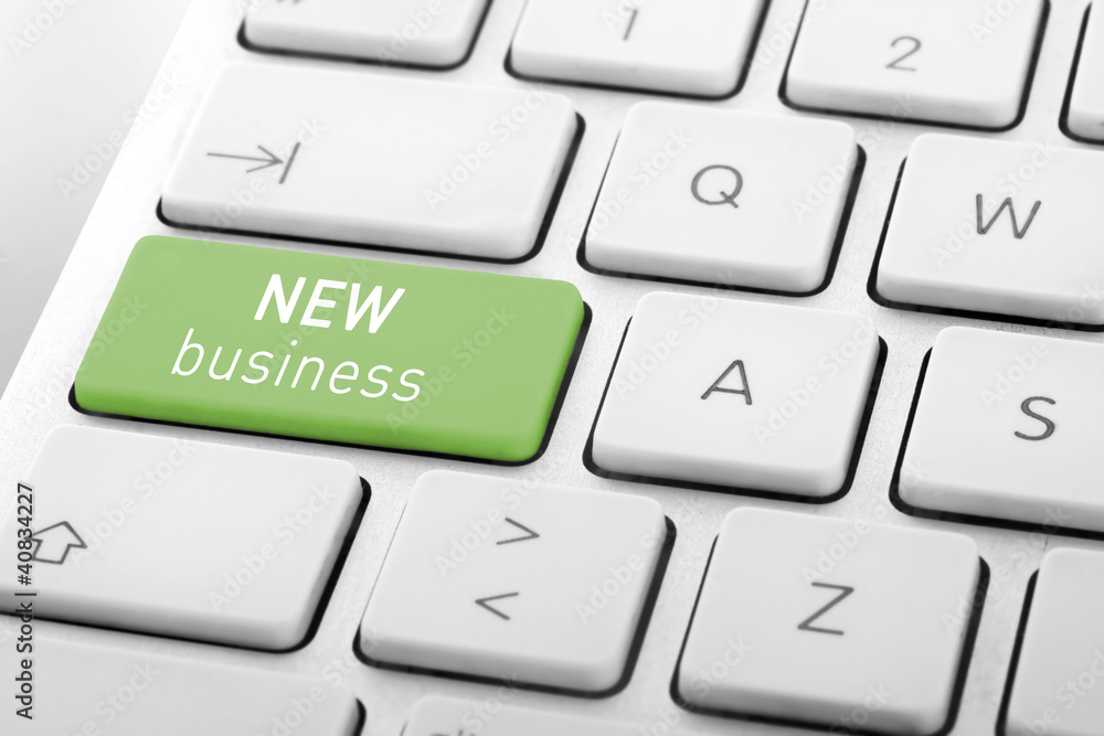 Wording New Business on computer keyboard Wording New Business on computer keyboard