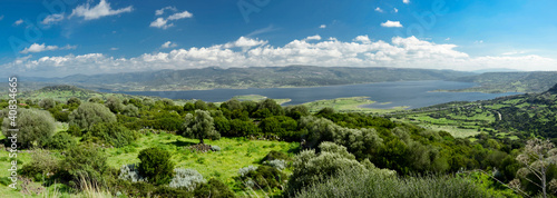 panorama con vista sul lago Omodeo, in Sardegna photo