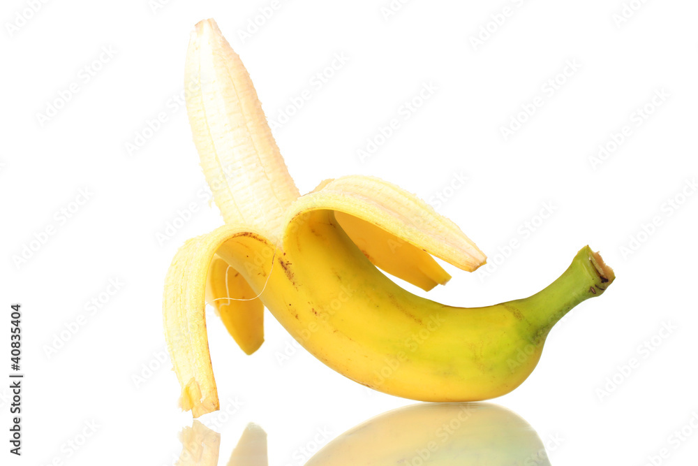 yummy banana isolated on white yummy banana isolated on white