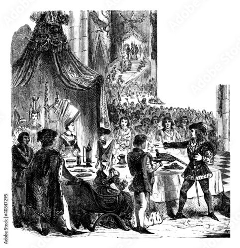 Obraz na plátně Medieval Banquet