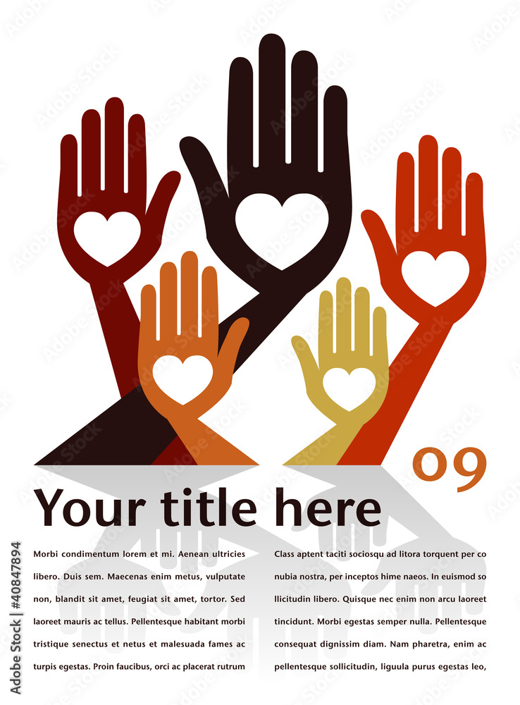 Helpful hands with copy space vector. Helpful hands with copy space vector.