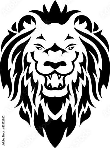Lion tribal tattoo
