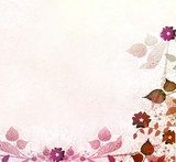 Romantic floral vintage card