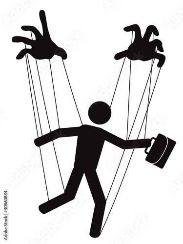 businessman puppet
