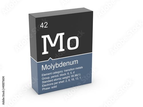 Molybdenum from Mendeleev's periodic table