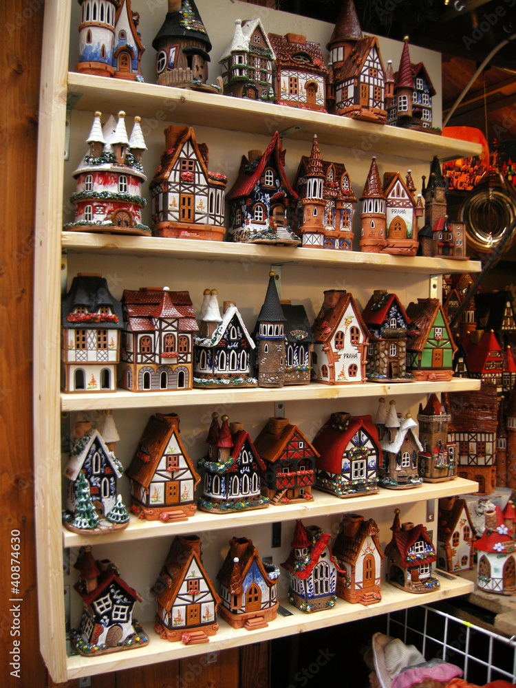 Miniature souvenir houses(Prague)