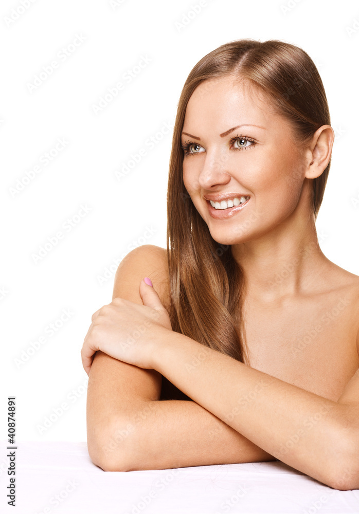 fashion portrait of a smiling beautiful woman fashion portrait of a smiling beautiful woman
