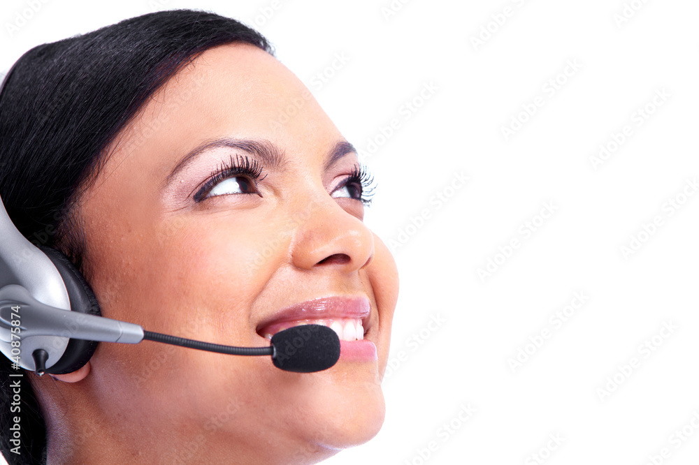 Call center operator business woman. Call center operator business woman.