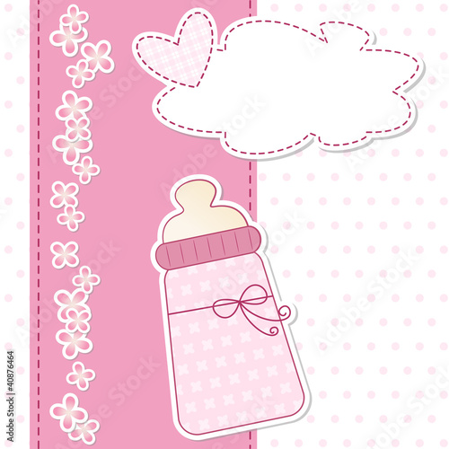 baby shower - nascita bimba - fiocco rosa