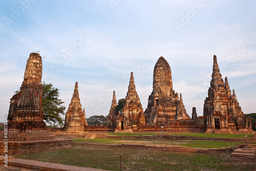 Chaiwatthanaram ancient Temple ancient capital Ayutthaya