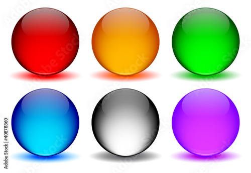 Renkli ikon küreleri