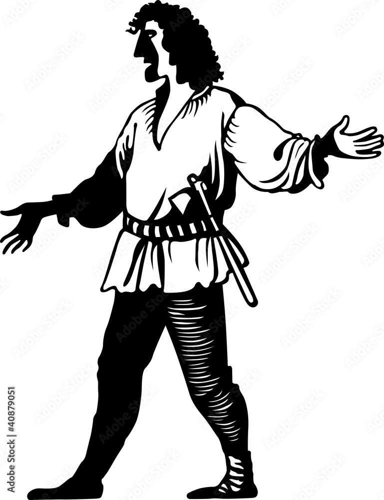 Fototapeta premium Lumberman with axe