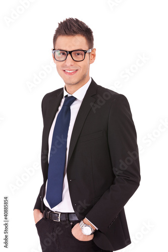 Confident modern business man photo