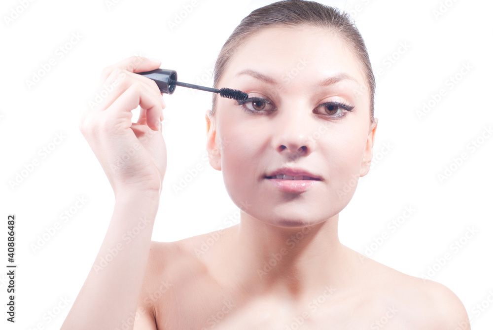 Beauty shot of woman with mascara
