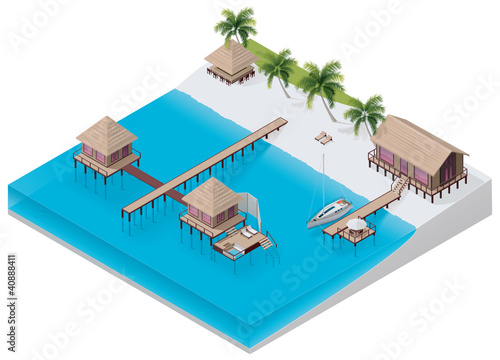 Vector isometric tropical resort