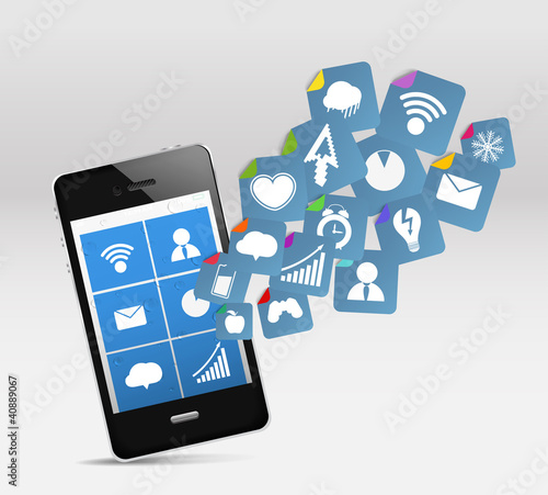 Modern mobile phone and social media