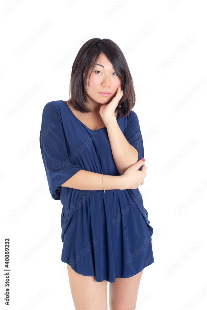 girl in a blue dress girl in a blue dress