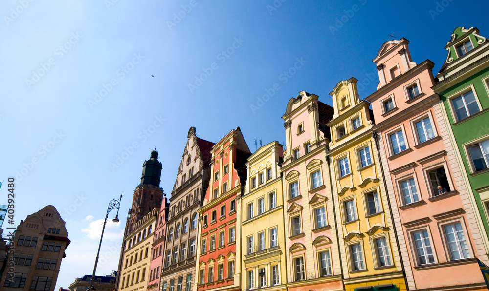 Obraz premium Rynek - Breslau - Polen