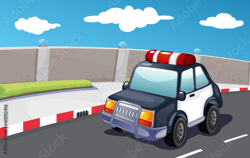 Police on the road