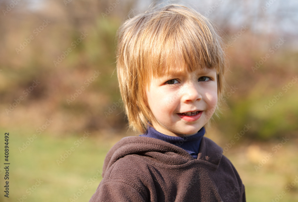 portrait little boy outdoor portrait little boy outdoor