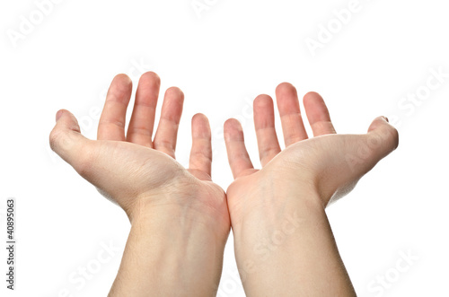 Hands open
