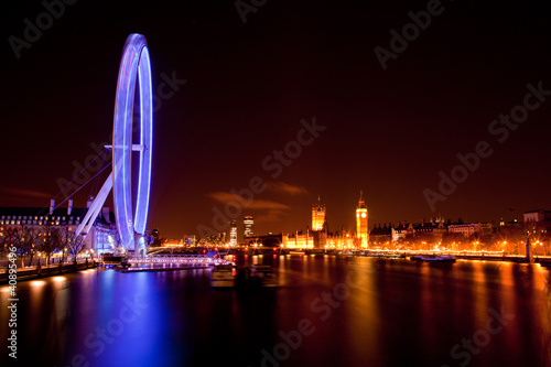 London Eye and Big ben at Night