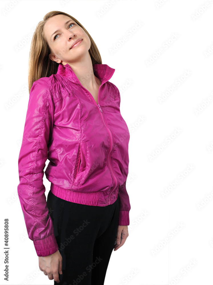 Romantic girl isolated on white Romantic girl isolated on white