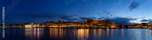 Night panoramic view of Stockholm © Denis Krasnoukhov