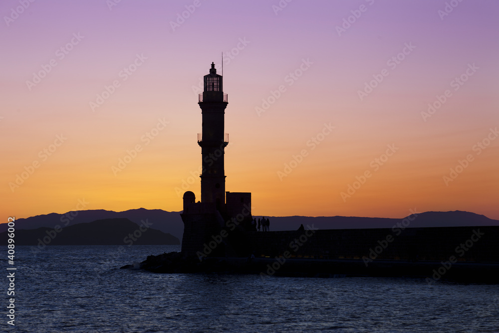 Hania lighthouse (Crete,Greece)