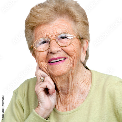 Close up portrait of senior woman.