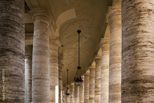 Colonnade around St Peters Square photo