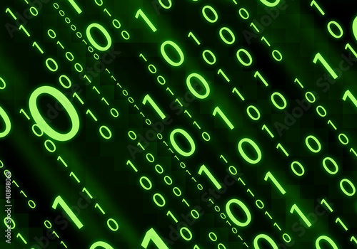 Binary code green