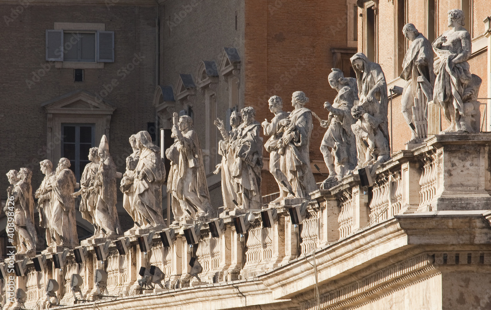Obraz premium Statuary, St Peters, Rome