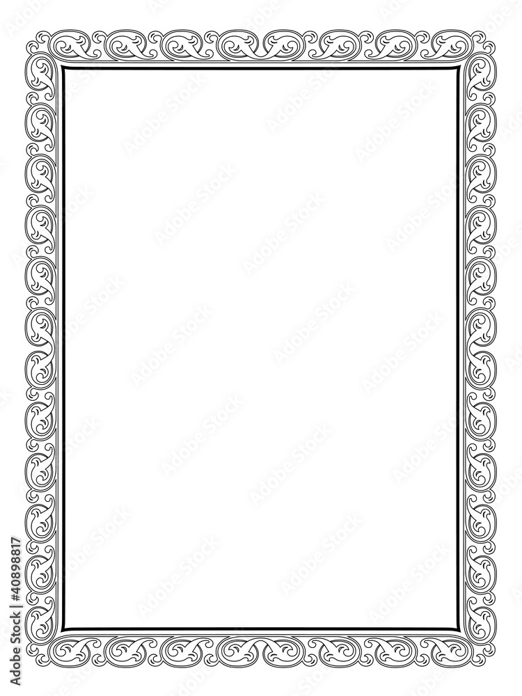 calligraphy penmanship curly baroque frame black calligraphy penmanship curly baroque frame black