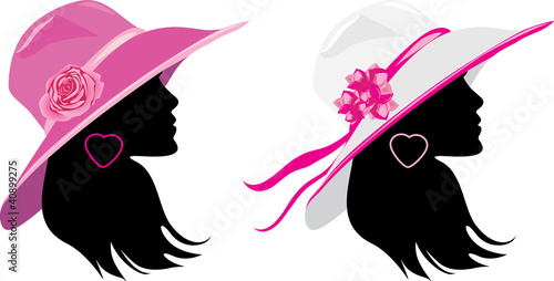 Two women in a elegance hats