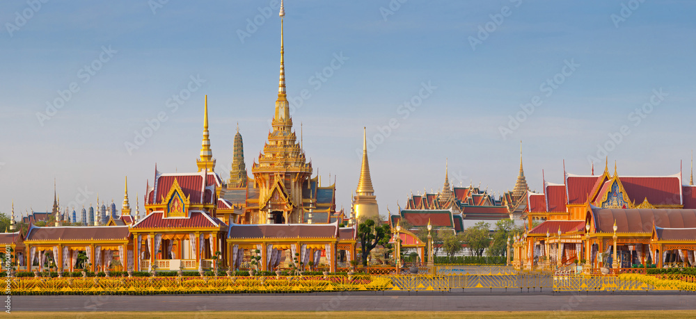 Obraz premium Thai royal funeral and Temple