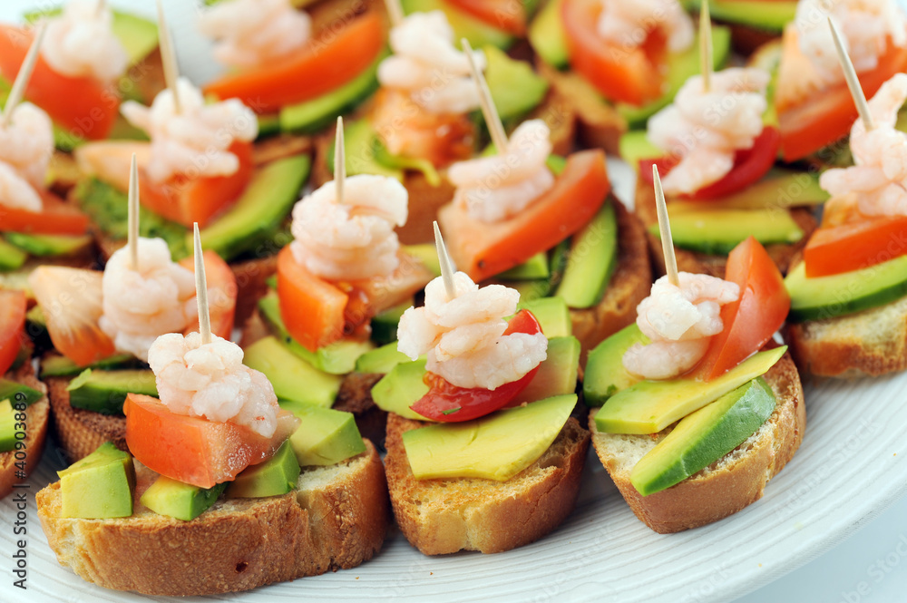 sandwiches with shrimps sandwiches with shrimps